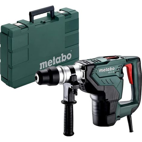 Metabo – Marteau combiné 1100 W 7,1 J SDS Max – Perçage béton 40 mm – Burinage avec embrayage de sécurité – Mallette incluse