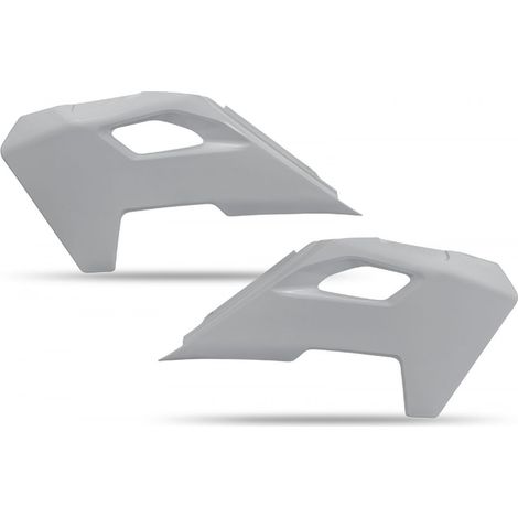PROTEZIONI RADIATORE UFO HUSQVARNA TC 125/250 '23-'24, TE 150/250/300 '24, FC/TX/FX/FE 300/350/450/501 '24, COLORE GRIGIO