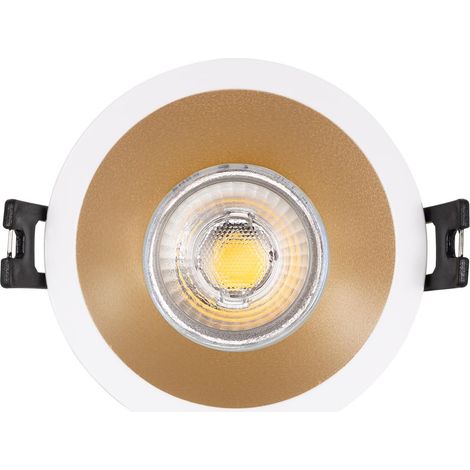 Downlight-Ring Reflect Rund für LED-Glühbirne GU10 / GU5.3 Ausschnitt Ø 75 mm Beige