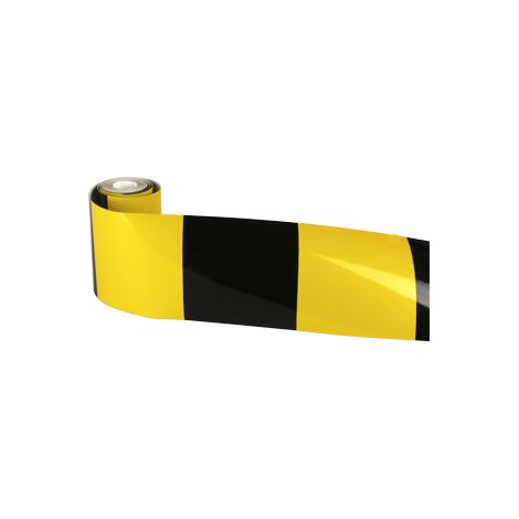 Film rétroréfléchissant 3m x 100mm hachuré droit Jaune/Noir - 3340037 (1/2)