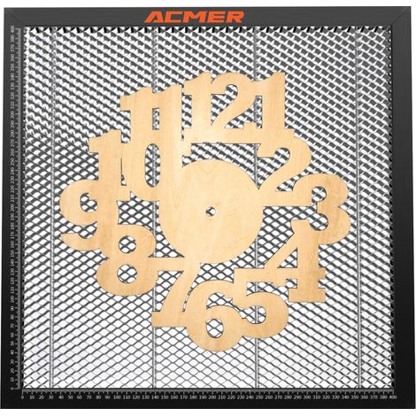 TEVOUP ACMER-E10 Table de travail en nid d'abeille de découpe laser Plate-forme de panneau en acier 400 x 400 mm pour machine de gravure CO2 ou diode compatible avec NEJE/XTOOL/ORTUR/SCULPFUN Protecti (1/5)