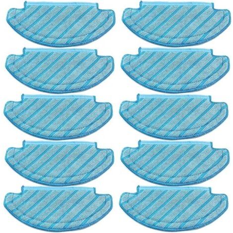 Lot de 10 serpillères pour Robot aspirateur Ecovacs Deebot Ozmo T8 AIVI T8 Max and T8 Series/ N8 Pro (1/5)