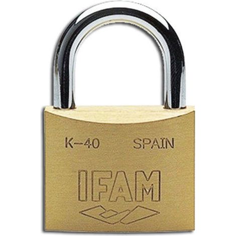 Lucchetti in ottone IFAM K-50 con chiavi uguali 015005