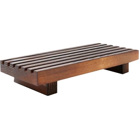 Support pidestal dcoratif rustique et compact pour pots de fleurs (1/5)