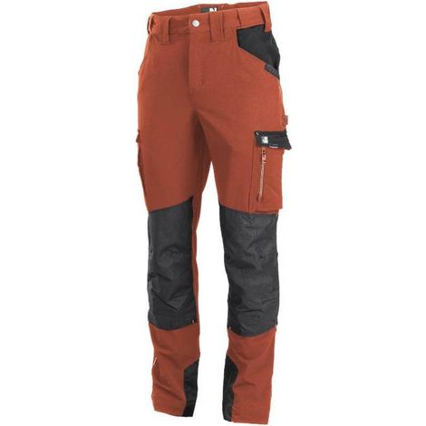 Pantalon de Travail Ondra - Taille 36 - Terracotta - Résistant et Confortable - D-Work (1/5)