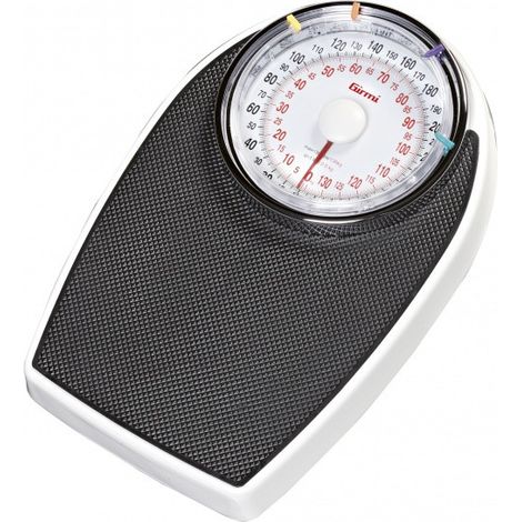 Girmi BP55 Ovalado Negro, Blanco Báscula de baño analógica
