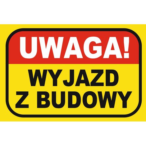 Baustellen-Ausgangsschild 20x30cm PVC T057 (1/4)