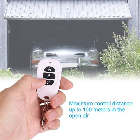 Télécommande RF sans fil EV1527 433MHz 4 boutons pour portes garage et contrôle équipements domestiques, plastique métal, distance 100m (1/5)