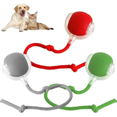 Ensemble de 3 Balles Auto-Roulantes JZSH - Jouet Interactif Nouveau Modèle pour Chats d'Intérieur et Petits Chiens (1/5)