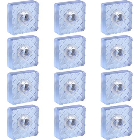 Gum Feet - 12 Pièces Pieds Antihumidité pour Pieds de Chaise et de Table - Protection Sol Non Glissant - Universel (1/5)