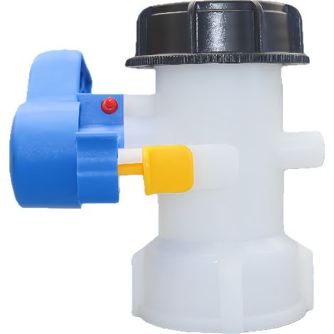 Vanne de réservoir – Écrou DN50 (75 mm x 6 mm) – Robinet pour cuve IBC de 1000 litres et autres accessoires pour réservoirs de traitement de l'eau (1/5)