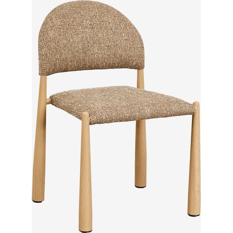 Pack de 2 sillas de comedor tapizadas y en hierro Nagore SKLUM
