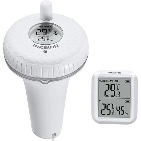 Thermomètre de piscine, connectivité Bluetooth, design étanche, Version sans fil (1/2)