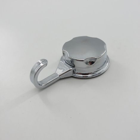 Ganchos de cocina cromados con ventosa para toallas, ganchos adhesivos fuertes, ganchos de pared para baño, ganchos resistentes fabricados en PVC duradero, gris claro.