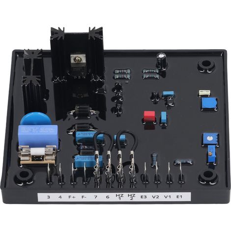 Régulateur de tension automatique monophasé 2 fils, protection fusible haute capacité de coupure, carte AVR 95-139VAC 190-277VAC (1/5)