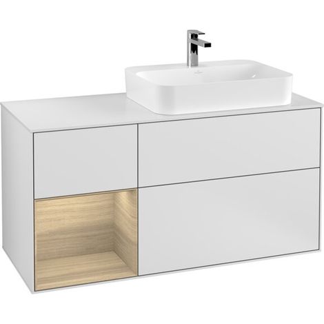 Villeroy & Boch F391PCMT Meuble sous-lavabo Finion F39 (1/2)