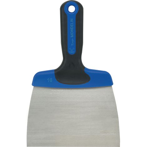 Couteau à enduire – Lame acier trempé 0,5 mm – Largeur 16 cm – Manche bi-matière ergonomique