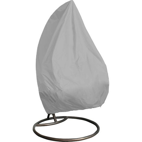 Cappuccino impermeabile e anti-UV per sedile dondolo / sedia a dondolo in culla – in tessuto Oxford 210D argento e grigio – dimensioni 190 x 115 cm (cappuccino solo, senza accessori)-lsw