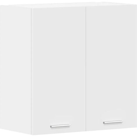 Armario mural minimalista contemporáneo con almacenamiento eficiente 60 x 31 x 60 cm fabricado en aglomerado blanco 020047678 (1/5)