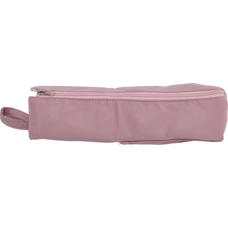 Sac de rangement pour fer à friser, sac organisateur pour outils de coiffure chauffants, pochette de voyage portable à suspendre pour outils de coiffure, rose (1/5)