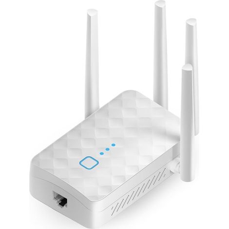 Potente ripetitore WiFi fino a 1200 Mbit/s Dual-band 5 GHz e 2,4 GHz Ideale per reti domestiche, gaming, copertura wireless migliorata e intensità del segnale (1/5)