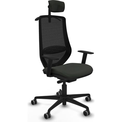 Piqueras-y-crespo Mardos traslack bali chaise bureau noir (1/3)
