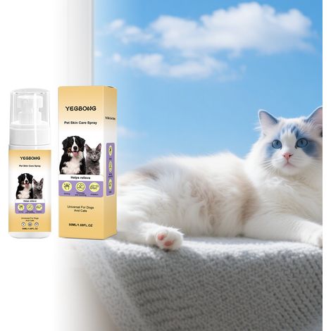 Spray de soin pour animaux, convient aux chats et aux chiens, doux, hydratant, confortable et rafraîchissant pour le corps – 50 ml (1/5)