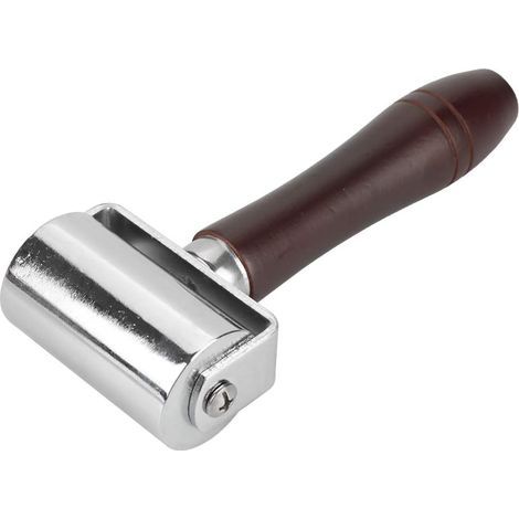 Rouleau à presser le cuir en acier au carbone 60 mm, bord de travail collé, pour le travail du cuir - Bricolage ›Peintures, outils et revêtements muraux› Fournitures et outils de peinture›Application› (1/5)