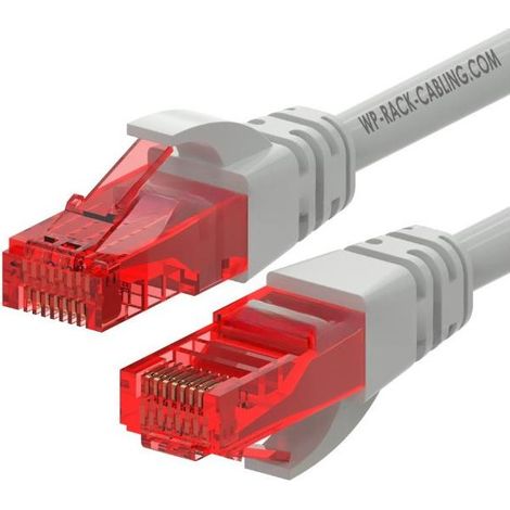 WP WPC-PAT-6U002 cable de red Gris, Rojo 0,2 m Cat6 U/UTP (UTP)