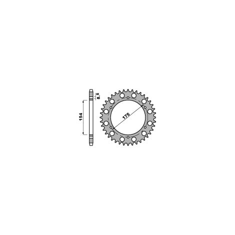 Couronne arrière PBR JTR1340 43 pour Honda VFR 750 et VFR 800, en acier durable