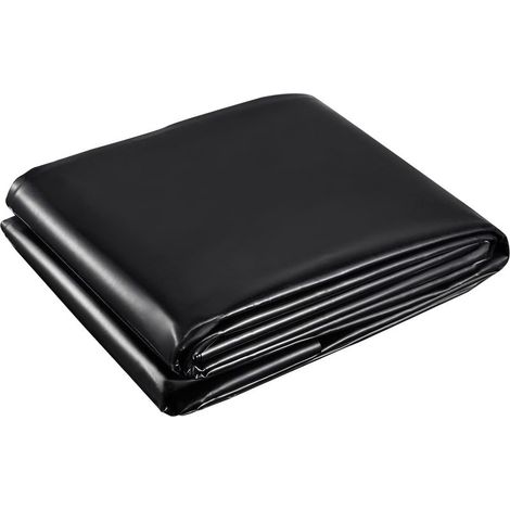 Bâche noire robuste pour bassins de jardin - bâche préfabriquée pour bassins à poissons- ruisseaux- fontaines et cascades (3 m x 4 m) (1/5)