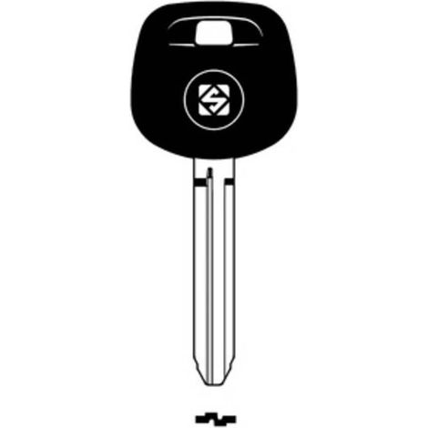 2 x SILCA TOY43RATE CHIAVE TRANSPONDER VUOTA OTTONE