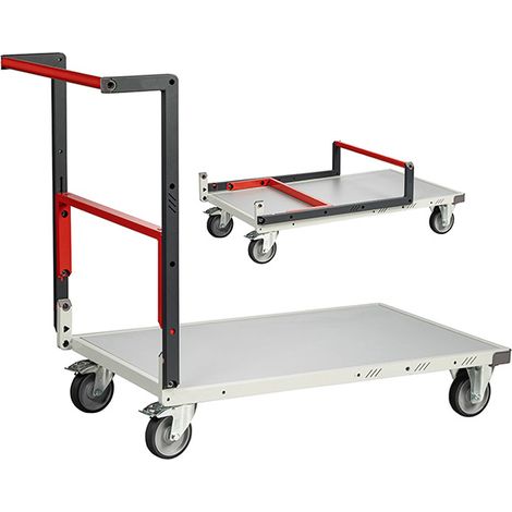 Chariot pliable - Plateau 1000x595mm - Charge max 250kg - Roues thermoplastiques - Chariot de manutention à monter - 804722121 (1/3)