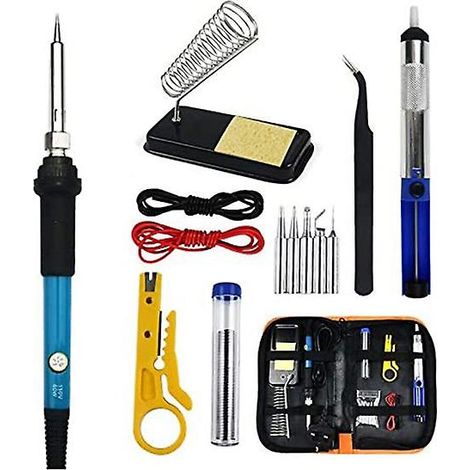 Kit de fer à souder, outil de soudage, température réglable, multifonctionnel, portable, norme britannique (1/5)