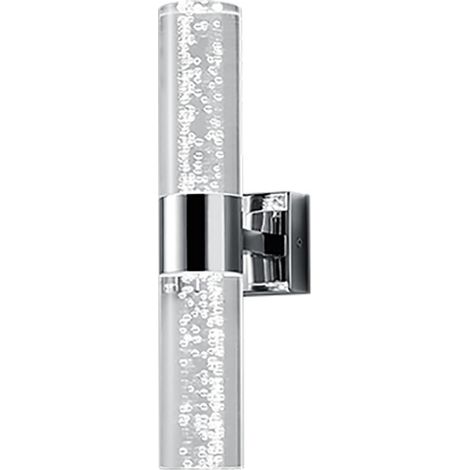 Aplique Doble Led Arriba y Abajo Bolsa Cromo con Burbujas IP44 Trio Lighting (1/3)