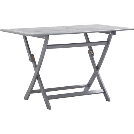 Klappbarer Gartentisch 120 x 70 x 75 cm Massivholz Akazie