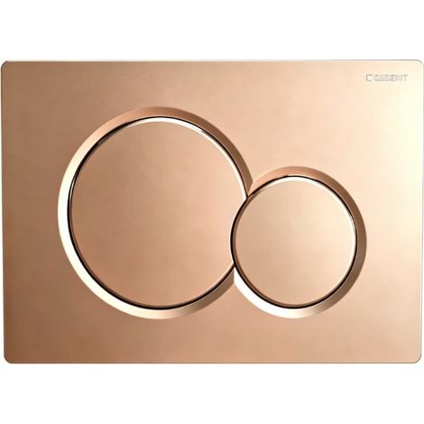 Passend für Geberit Sigma01 WC-Betätigungsplatte (rund, Modell 115.770, Warmes Roségold). (1/5)