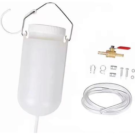 Kit de réservoir auxiliaire 1 L avec tuyau et outil de réparation de réservoir d'essence avec balance pour moto et voiture. (1/4)