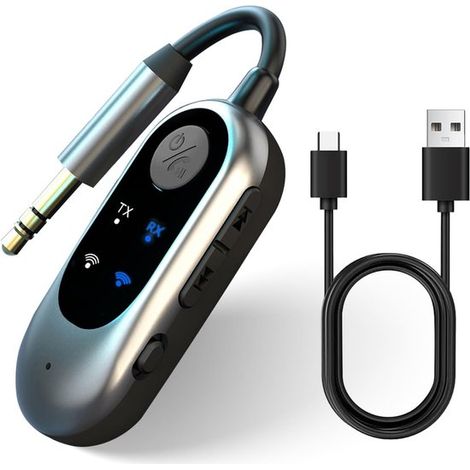 Récepteur et émetteur Bluetooth - Adaptateur sans fil 3,5 mm pour TV - Adaptateur Bluetooth 2 en 1 - Émetteur-récepteur Bluetooth (1/5)