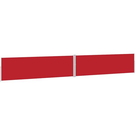 Maison Exclusive - Tenda Laterale Retrattile per Patio 170x1200 cm Rossa