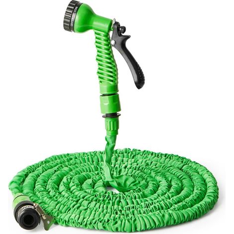 Tuyau D'arrosage Extensible - Pistolet Pulvérisateur Réglable - Pour Lavage Auto Et Jardin - 10 Mètres (1/5)