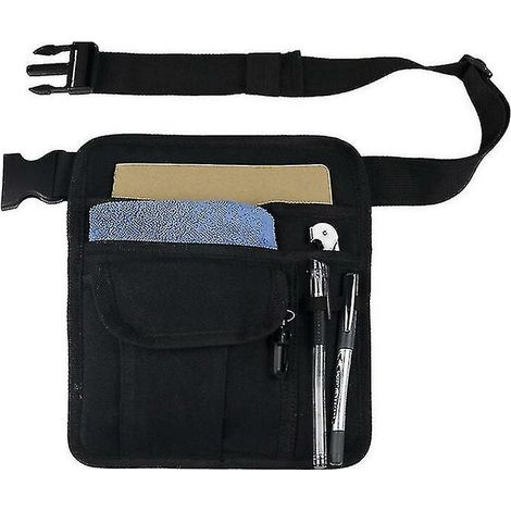Delantal de camarero, camarera, cinturón multiusos, riñonera, bolsillo para invitados, tableta y bolígrafos. (1/4)