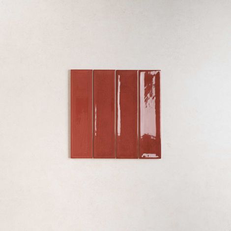 Carrelage Effet Zellige Bordeaux NARA Burdeos Gloss 7,5x30cm (1/2)