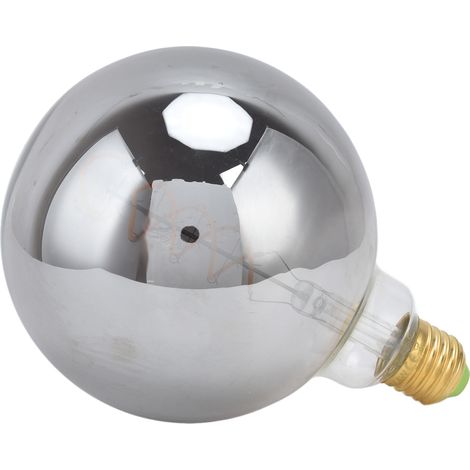 Ampoule LED vintage Edison à intensité variable, demi-chrome antique, pour miroir de salle de bain (1/5)
