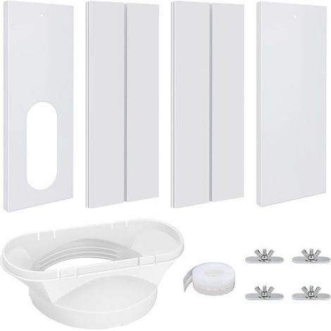 Kit di guarnizioni per condizionatore, guarnizione regolabile per finestra del condizionatore, adattatore per tubo flessibile del condizionatore portatile (1/5)