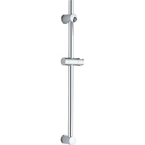 Kibath Barra Ducha (sólo barra) ZUB de 65,5 cm acabado CROMO brillo fabricado en latón (1/5)