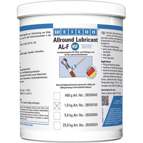 Hochleistungsfett AL-F weiß 1 kg
