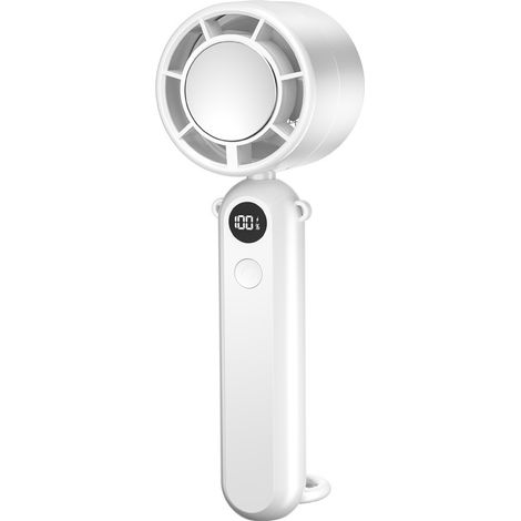 Ventilateur Portable, Mini Ventilateur, Ventilateur Portable Rechargeable, 3 Vitesses, Batterie de  Afficheur Numérique, Ventilateur Main pour Femmes Hommes Voyages, Extérieur, Camping
