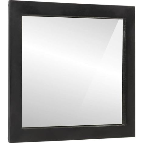 Maison Exclusive - Specchio da Bagno 55x1x60 cm in Vetro e Legno Massello di Mango (1/5)
