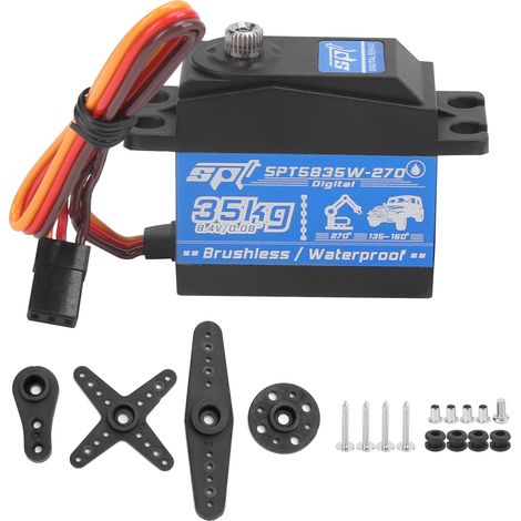 Servo Moteur Brushless Étanche 35KG pour Voiture RC 1/8 1/10 Robot (1/5)